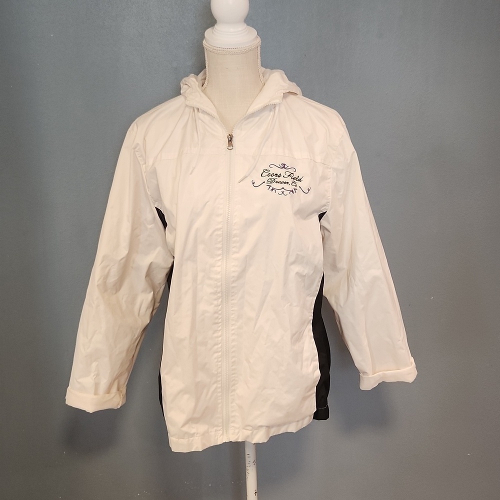 Vintage Coors Field Denver Colorado lightweight mesh lining windbreaker …